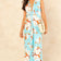 Sleeveless Twist Wrap Maxi Dress in Blue Floral print