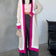 Longline ColourBlock Cardigan in Beige/Pink